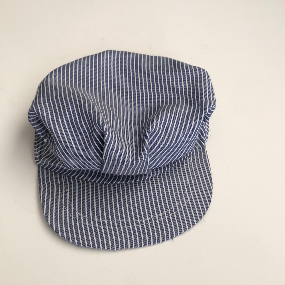Homemade blue Striped hat